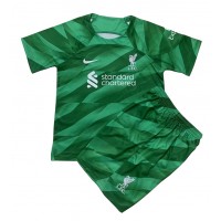 Camiseta Liverpool Portero Tercera Equipación Replica 2023-24 para niños mangas cortas (+ Pantalones cortos)